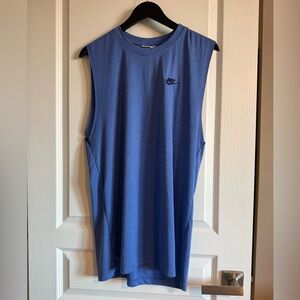 Nike Heather Blue Performance Crew Neck Tee